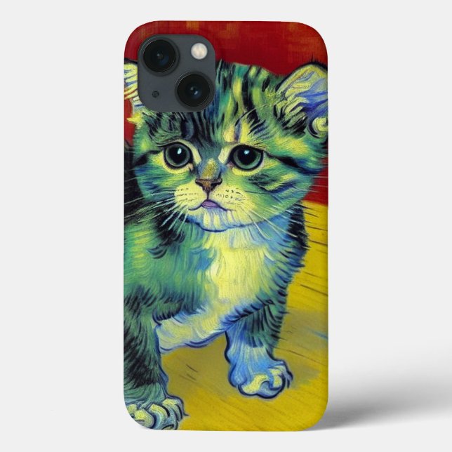 Van Gogh Tabby Cat (Verso)