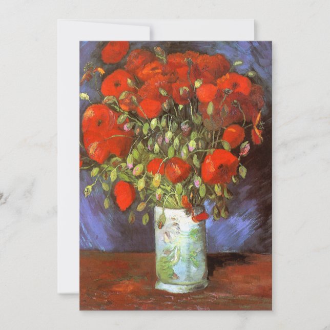 Van Gogh: Vase com Papa Vermelho (Frente)