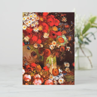 Van Gogh - Vase com Poppies, Cornflower, Peonias
