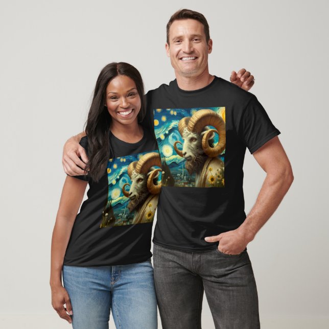 Van Gogh Zodiac Capricorn T-Shirt (Unissex)
