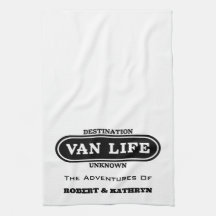 "Van Life", Toalha Personalizada de Cozinha