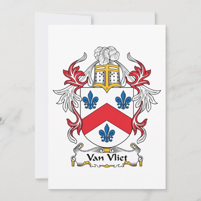 Van Vliet Family Crest (Frente)