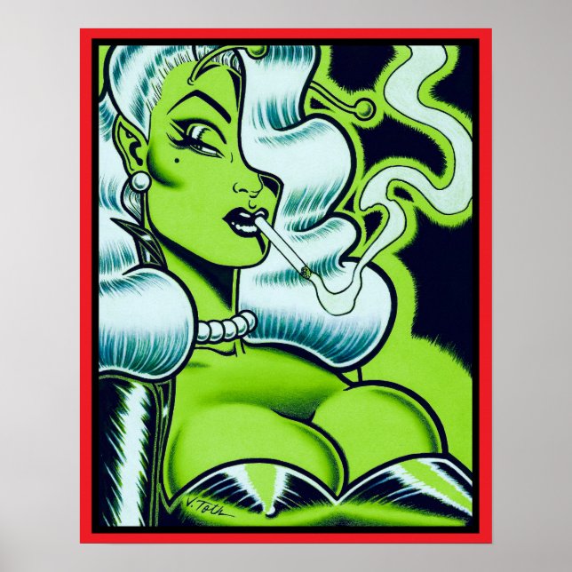 Vana DeVinyl™/Dangerous Dame Poster (Frente)