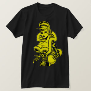 Vana DeVinyl™/PVC e T-Shirt com pele divertida