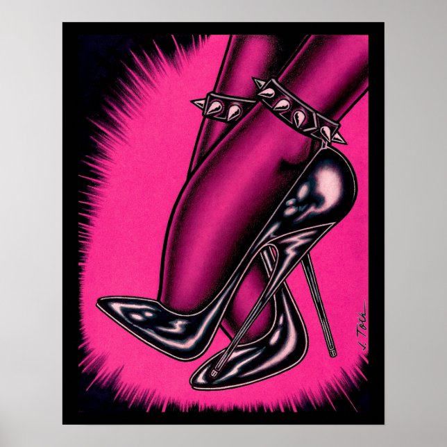 Vana DeVinyl™/Spike Heels Poster (Frente)