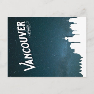 Vancouver à noite - cartão postal