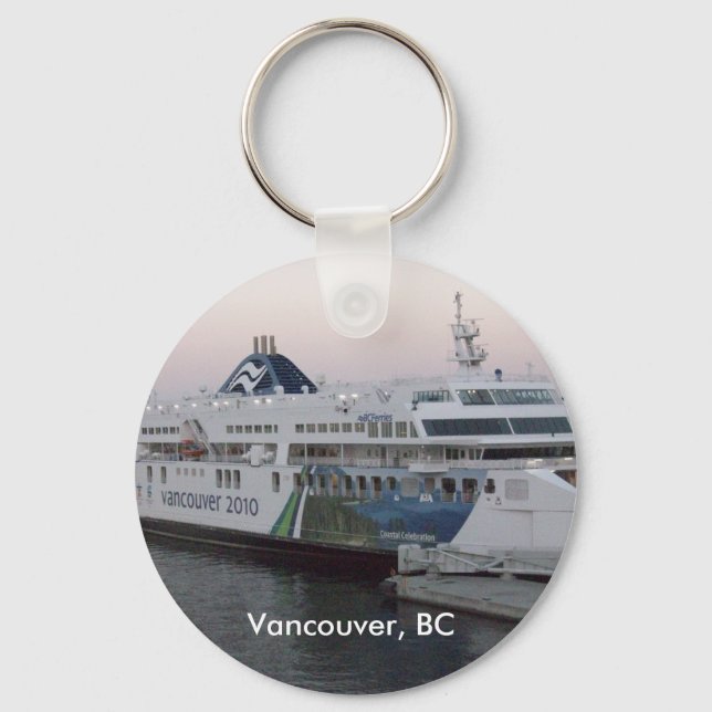 Vancouver, BC ferry souvenir chaveiro (Frente)