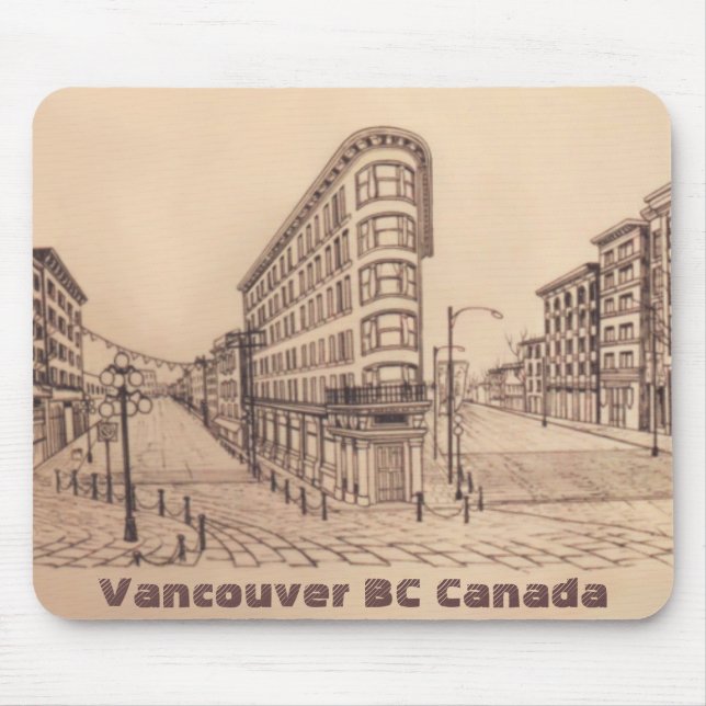 Vancouver Canada Souvenir Mousepad Gastown Gifts (Frente)