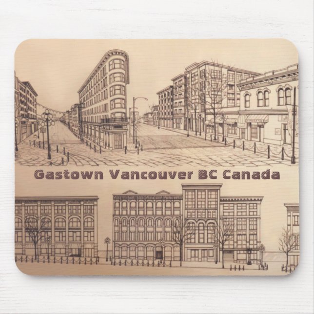 Vancouver Canada Souvenir Mousepad Gastown Gifts (Frente)
