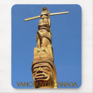 Vancouver Canadá Souvenir Totem Pole Mousepad