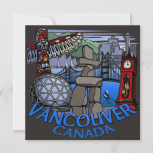 Vancouver Convites RSVP de Vancouver Personalizado