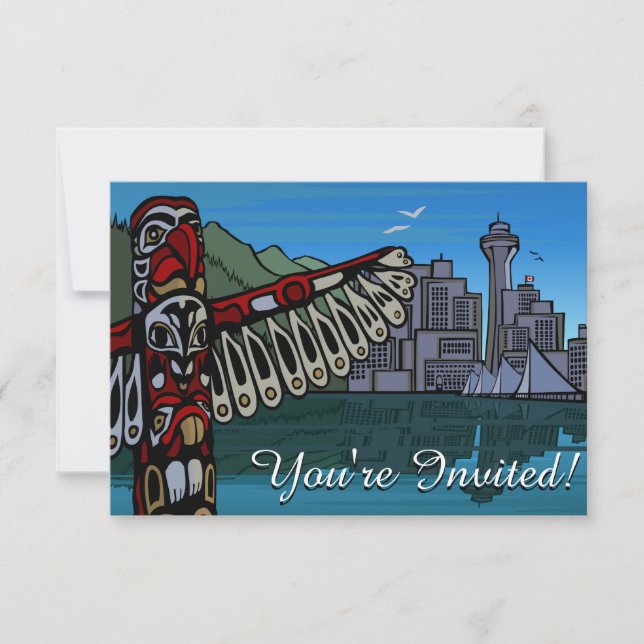 Vancouver Convites RSVP de Vancouver Personalizado (Frente)