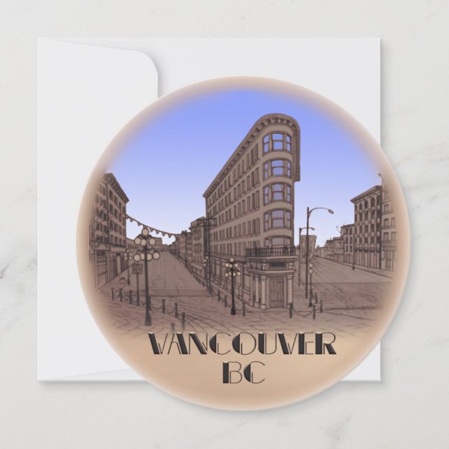 Vancouver Convites RSVP de Vancouver Personalizado (Frente)