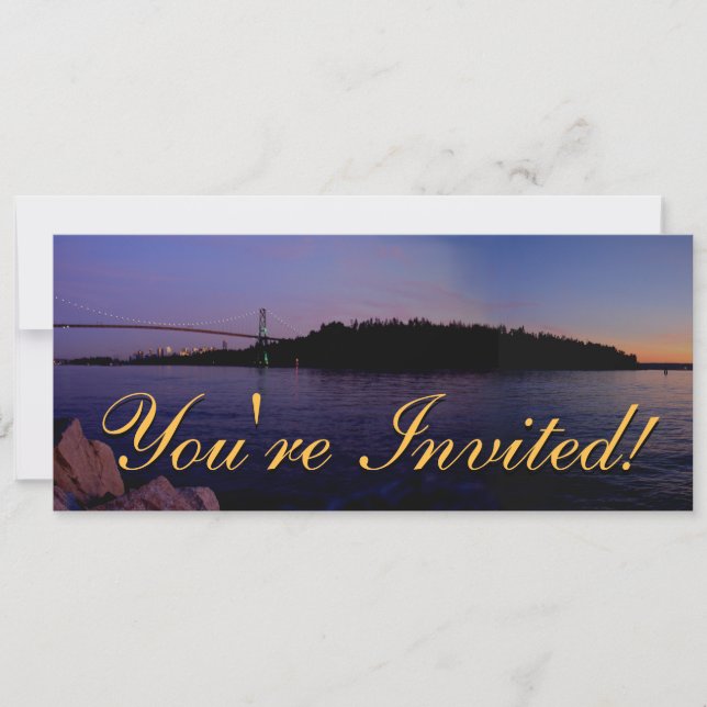 Vancouver Convites RSVP de Vancouver Personalizado (Frente)