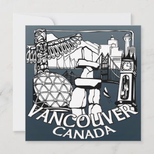 Vancouver Convites RSVP de Vancouver Personalizado