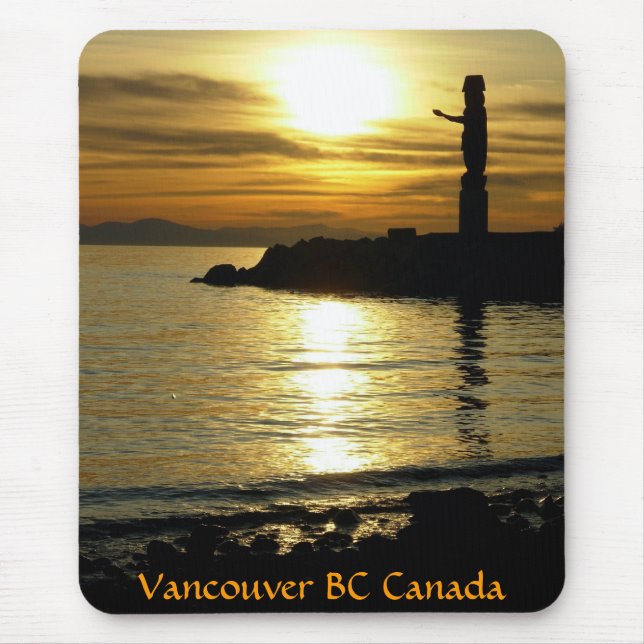 Vancouver Mousepad Souvenir Vancouver Sunset Gifes (Frente)