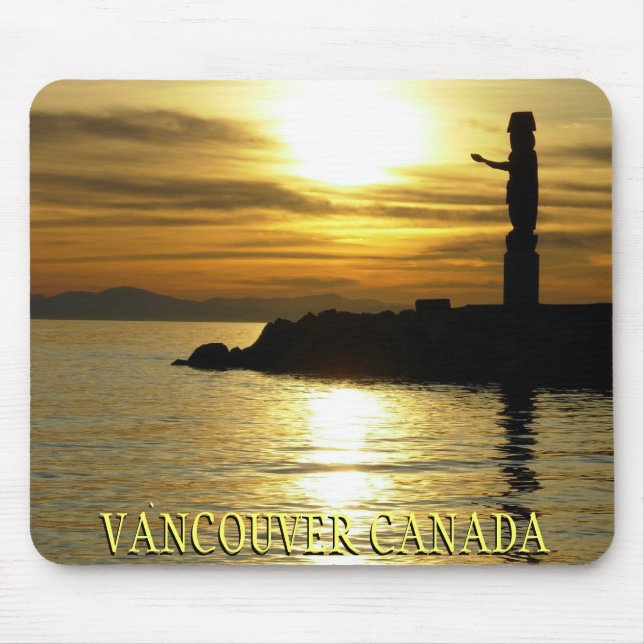 Vancouver Mousepad Souvenir Vancouver Sunset Gifes (Frente)