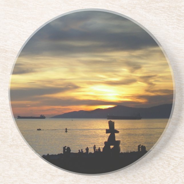 Vancouver Porta copos Inukshuk Vancouver Souvenir  (Frente)