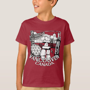 Vancouver Souvenir Camiseta de camiseta Landmark A