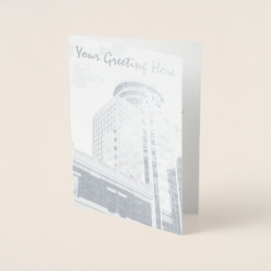 Vancouver Souvenir cartões de saudação prata pe