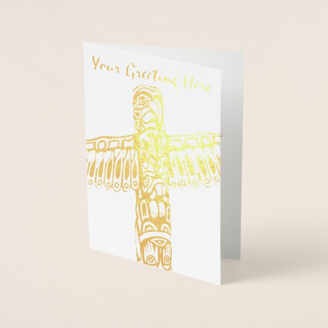 Vancouver Souvenir cartões de saudação prata perso (Frente)