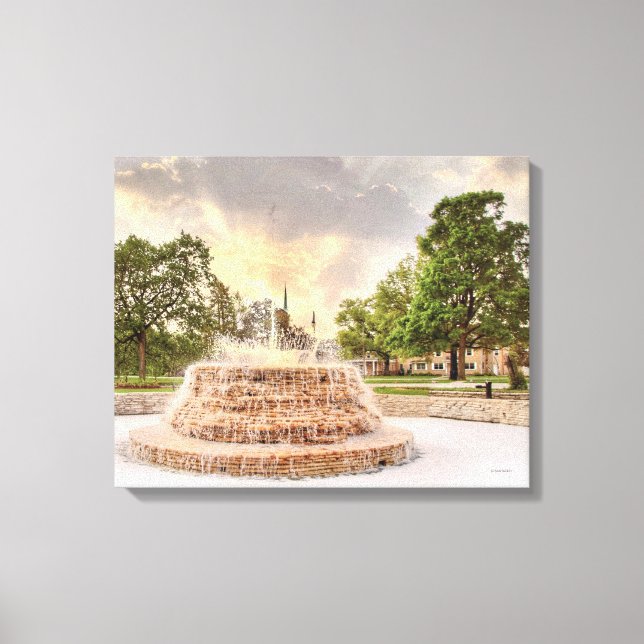 Vander Veer Park Davenport Canvas de Iowa (Frente)