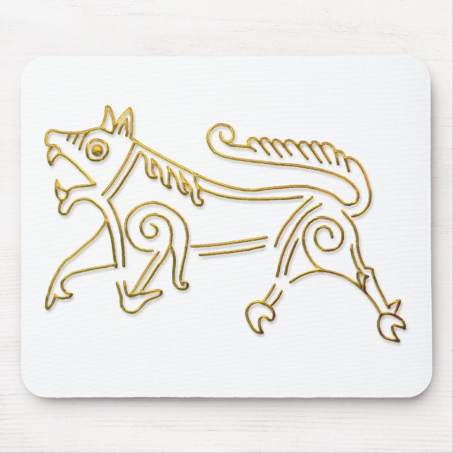 Vang Runestone-gold outline mousepad (Frente)