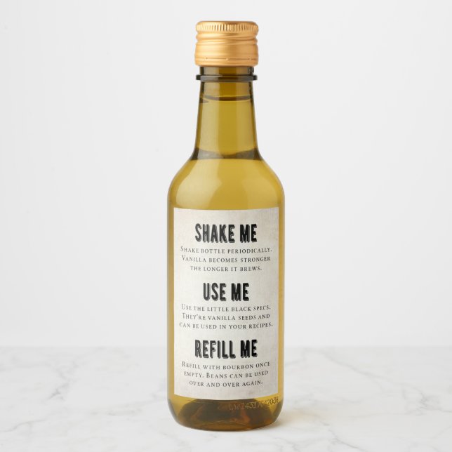 Vanilla Extract Label - bourbon VE-002_05b (Frente)