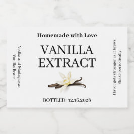 Vanilla Extract Modern Label Sticker VE101_01rt
