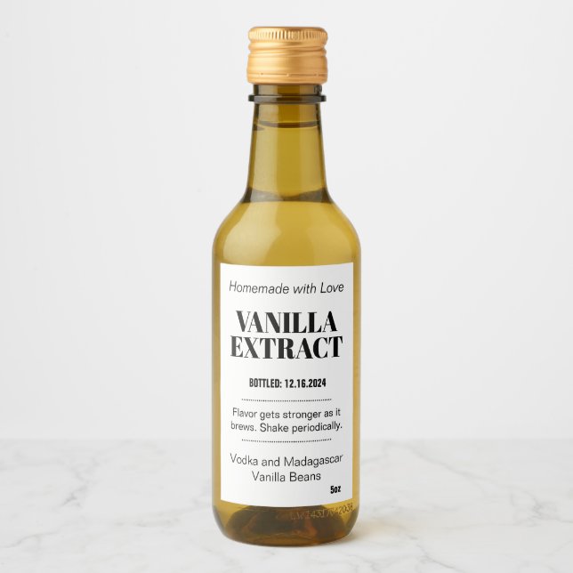 Vanilla Extract Moderno Etiqueta VAF1TR (Frente)