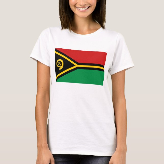 Vanuatu Flag x Map T-Shirt (Frente)