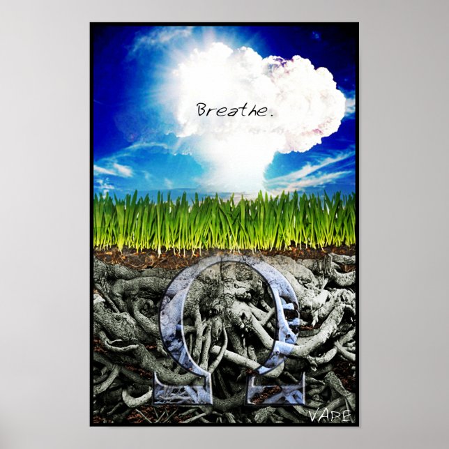 Vape Breathe Poster (Frente)