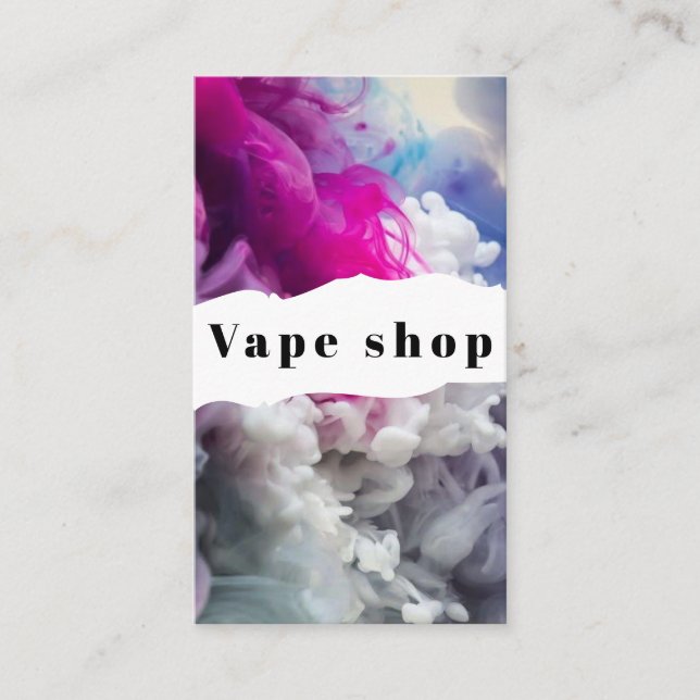 Vape Compra Cigarro Cartão de visita (Frente)