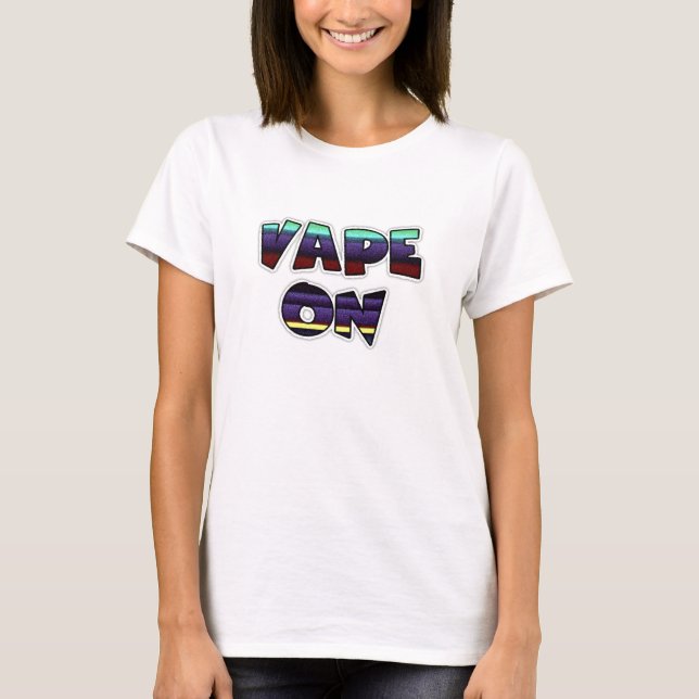 Vape Em T-Shirt Pró-Vaping (Frente)