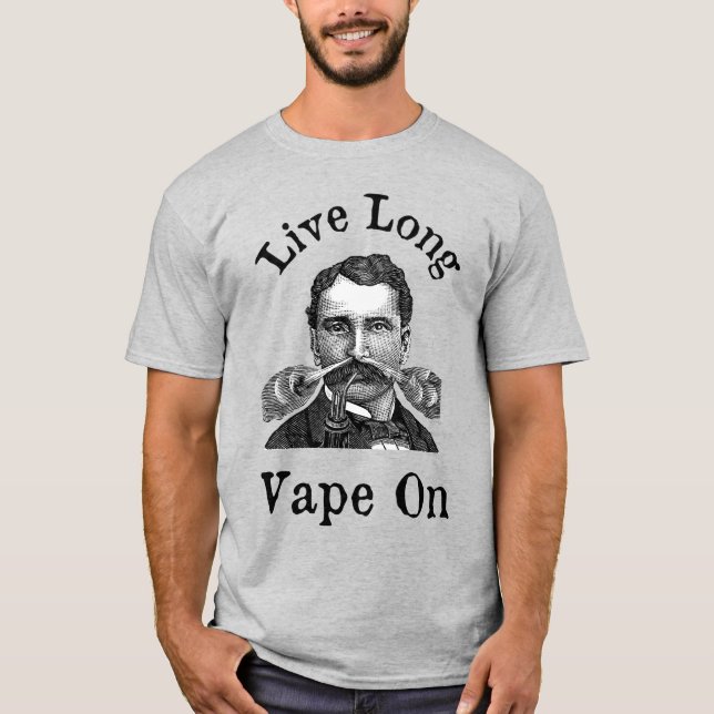 Vape Longa Ao Vivo No T-Shirt (Frente)