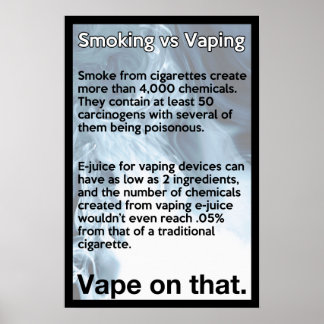 Vape nessa Poster de informação