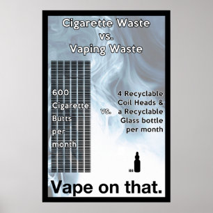Vape nesse poster informativo