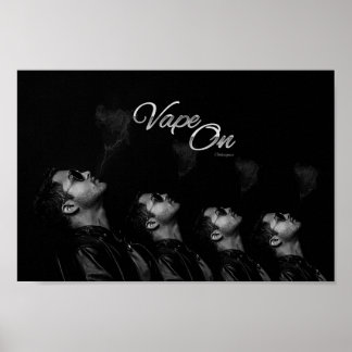 Vape No Homem Soprando Poster
