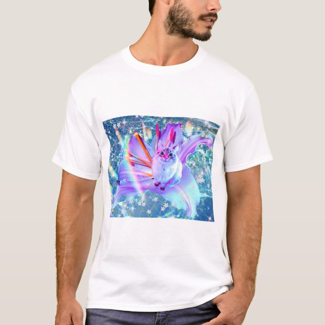 Vaporwave Cat - T-shirt  (Frente)