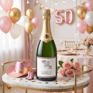 Vaqueira rosa Elegante 50 e Fabuloso Aniversário
