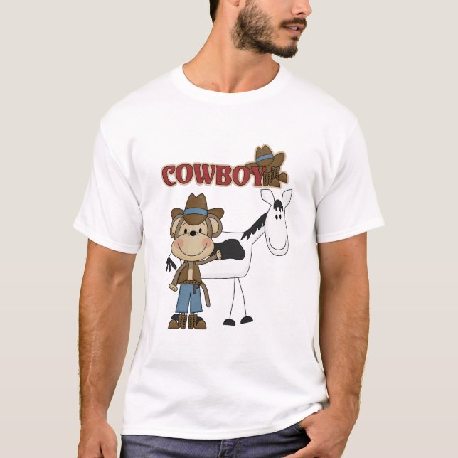 Vaqueiro com camiseta e presentes do cavalo (Frente)