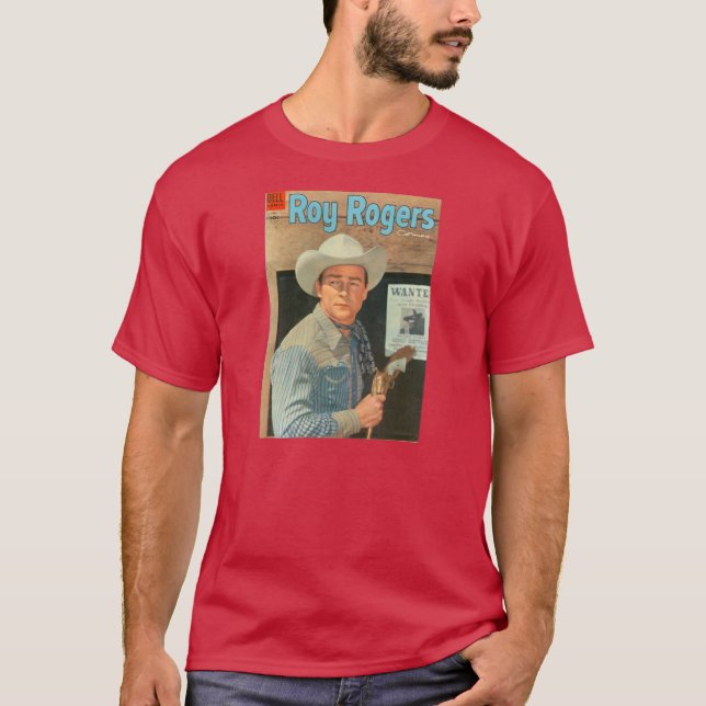 Vaqueiro de Roy Rogers do t-shirt "querido" 1955 (Frente)