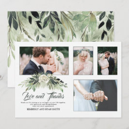 Várias Fotos de Casamento | Cartões de agradecimen