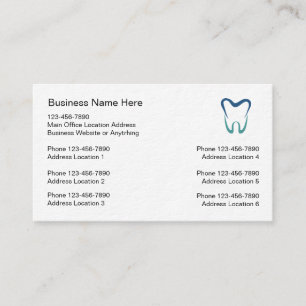 Vários Modelos de cartão de negócios de Dentista d