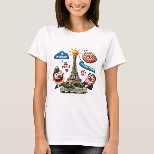 Various Places: Caffee in Paris. T-shirt #6 (Frente)