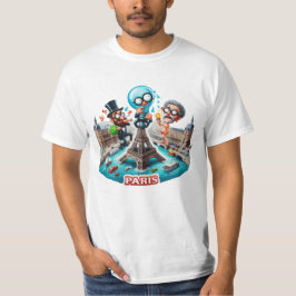 Various Places: Caffee in Paris. T-shirt Man #3