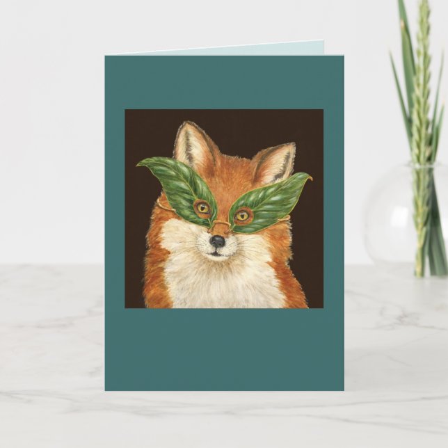 Varrer o cartão de raposa (Frente)