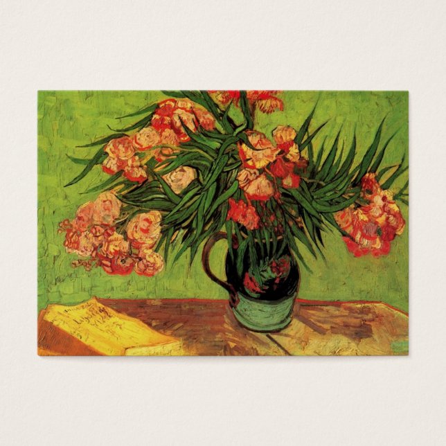 Vase "Ainda viva" com Oleanders e Livros, Van Gogh (Frente)