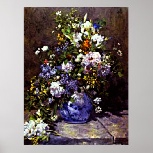 Vase Azul por Renoir, Poster
