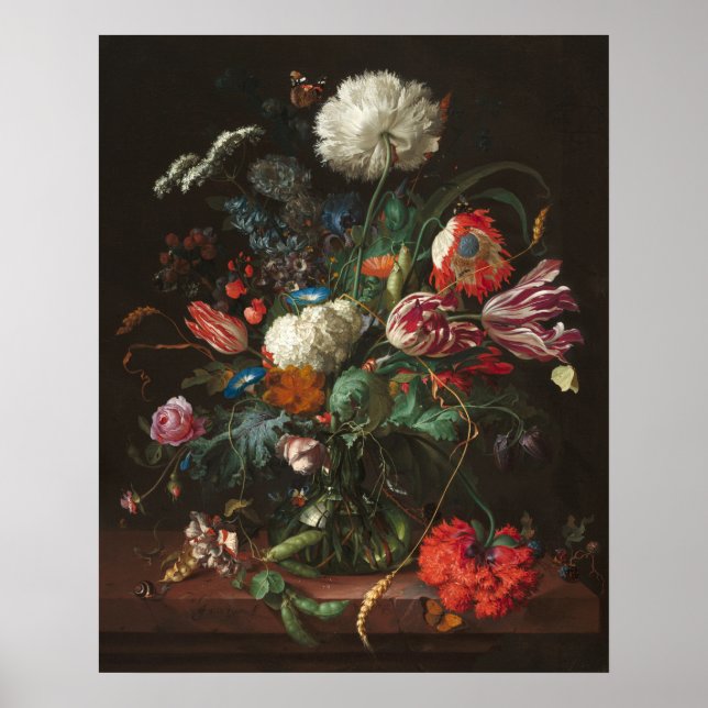 Vase das Flores - Poster Jan de Heem Fine Art (Frente)